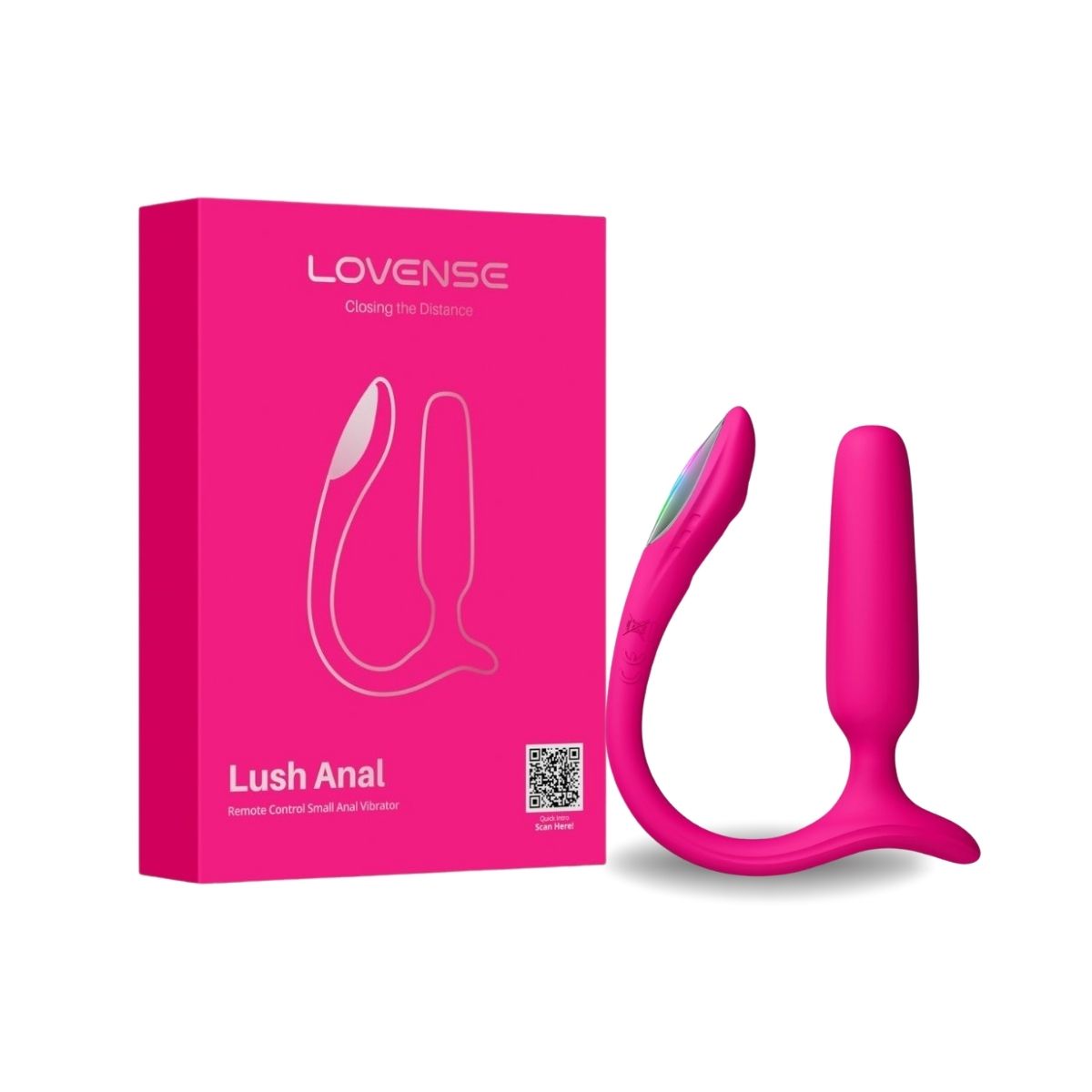Lovense Lush Anal junto a su caja