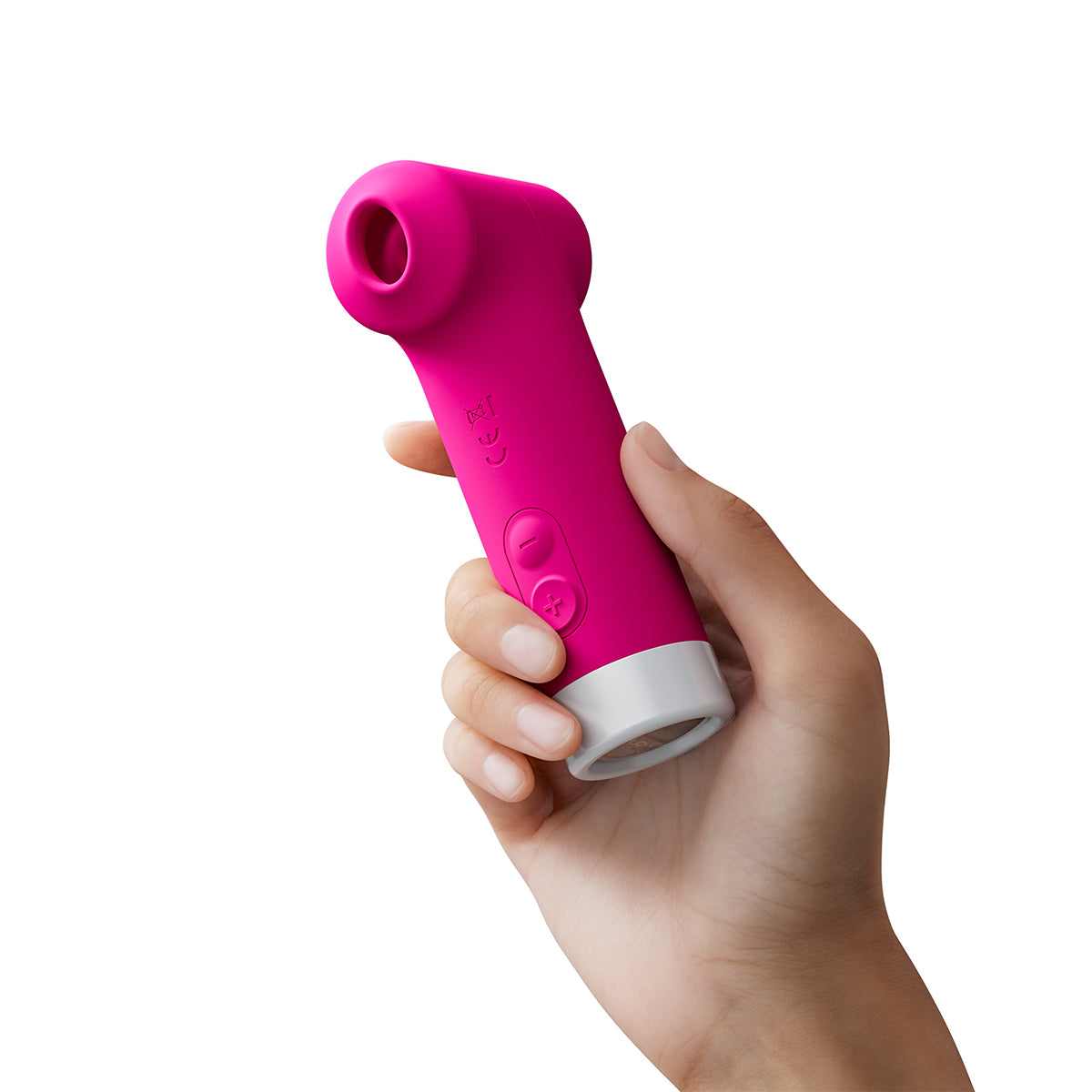 Lovense Fizz en la mano: agarre ergonómico