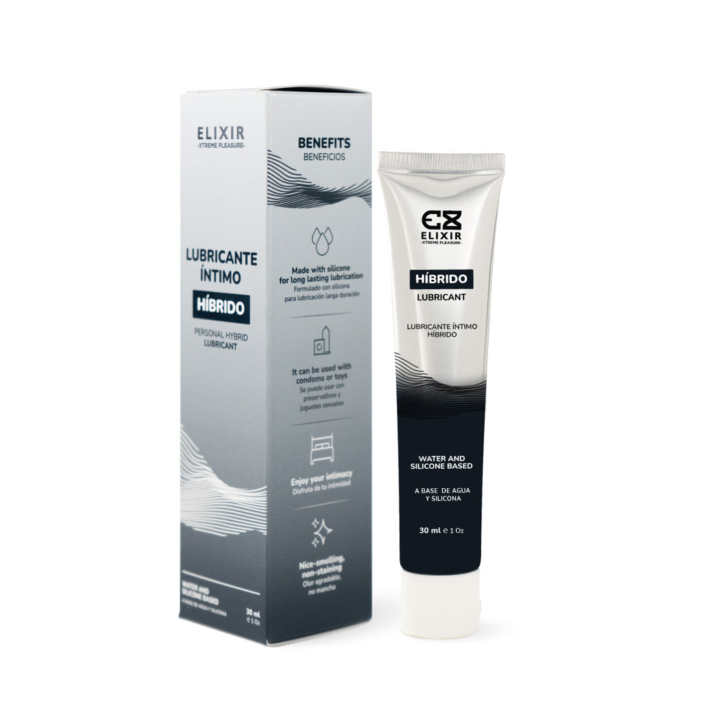 Elixir lubricante íntimo híbrido agua y silicona, 30 ml