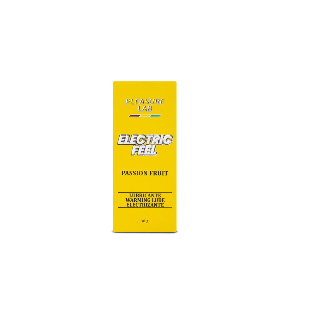 Caja del lubricante electrizante sabor maracuyá