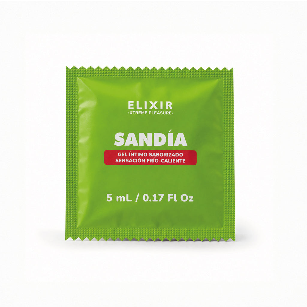 Elixir lubricante saborizado sandía, sachet individual de 5 ml