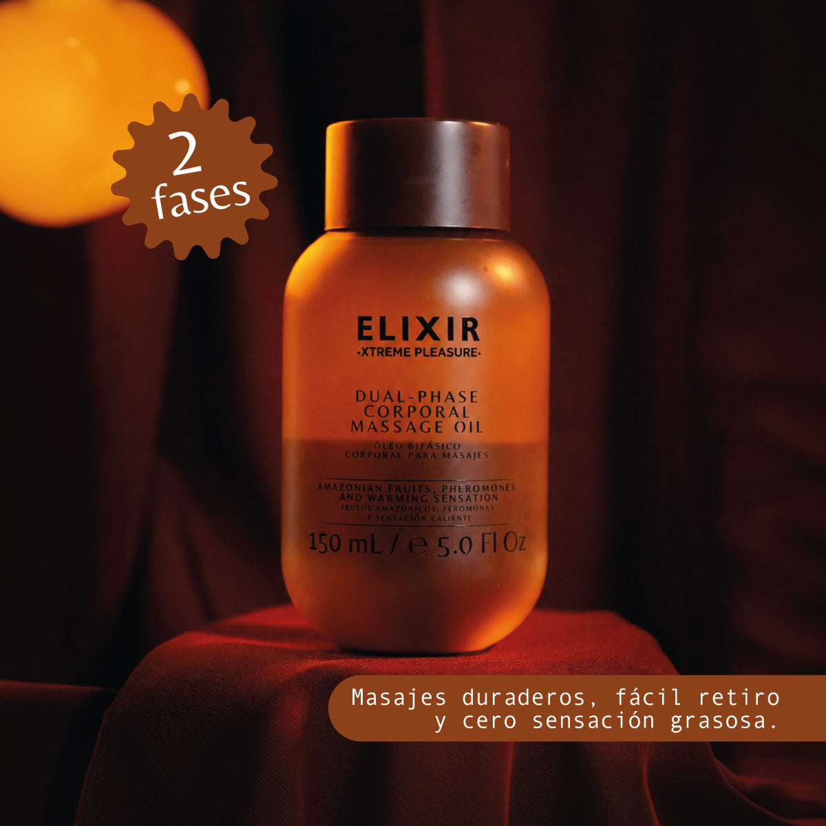 Aceite bifásico Elixir de 2 fases para masajes duraderos