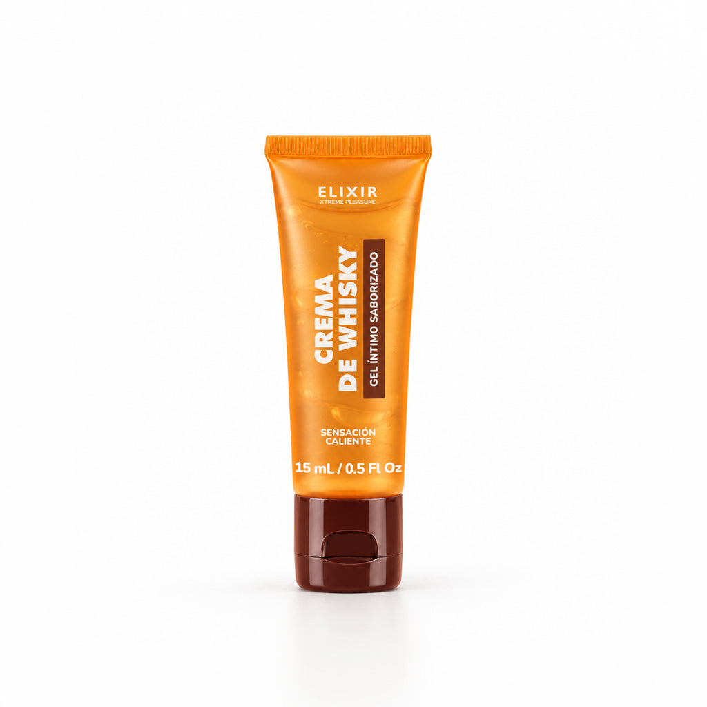 Elixir lubricante saborizado crema de whisky, tubo de 15 ml