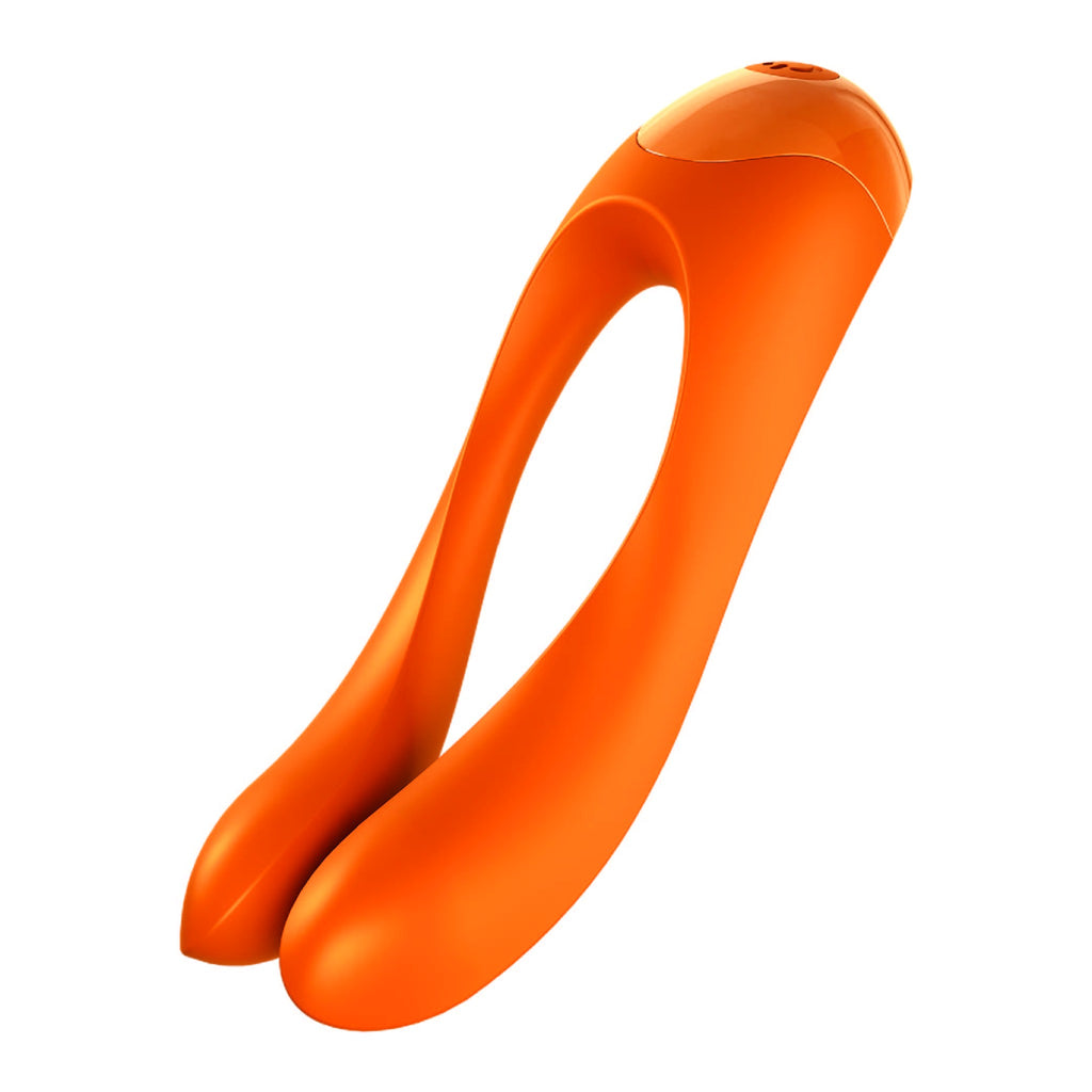 Satisfyer Candy Cane naranja vista lateral