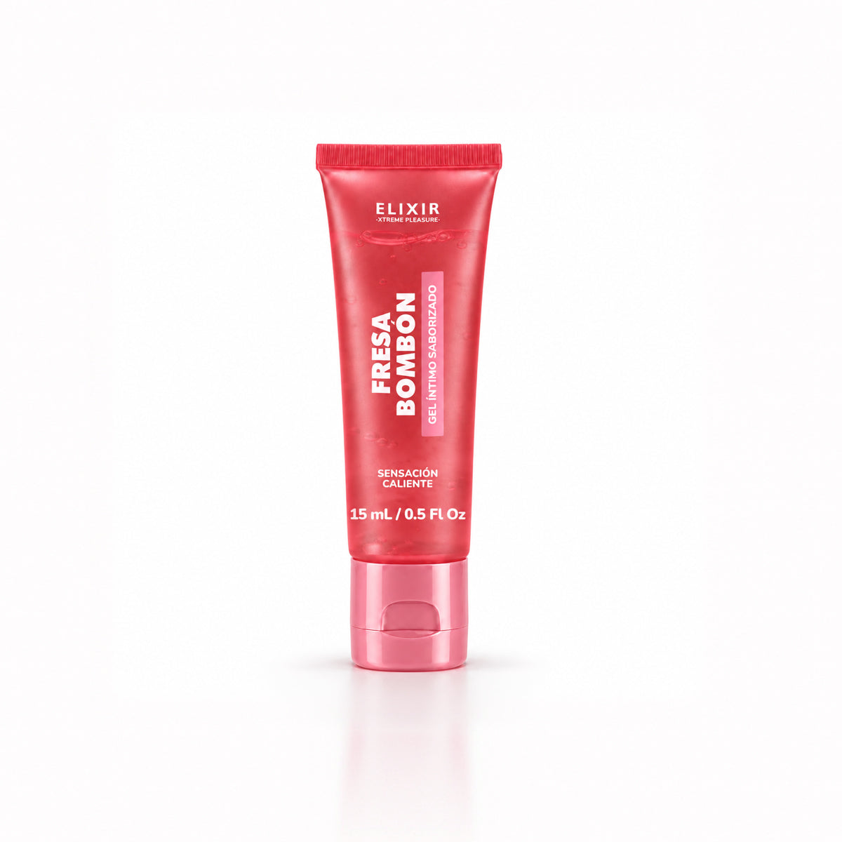 Elixir lubricante saborizado fresa bombón, tubo de 15 ml