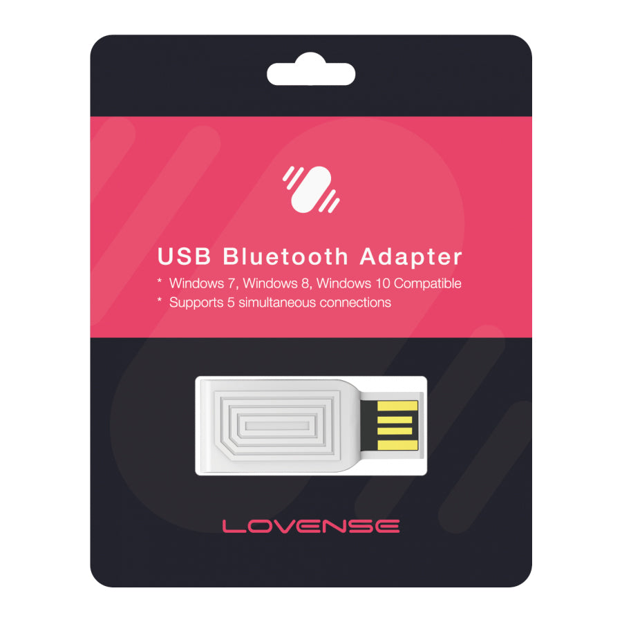 Adaptador Bluetooth USB de Lovense en su empaque