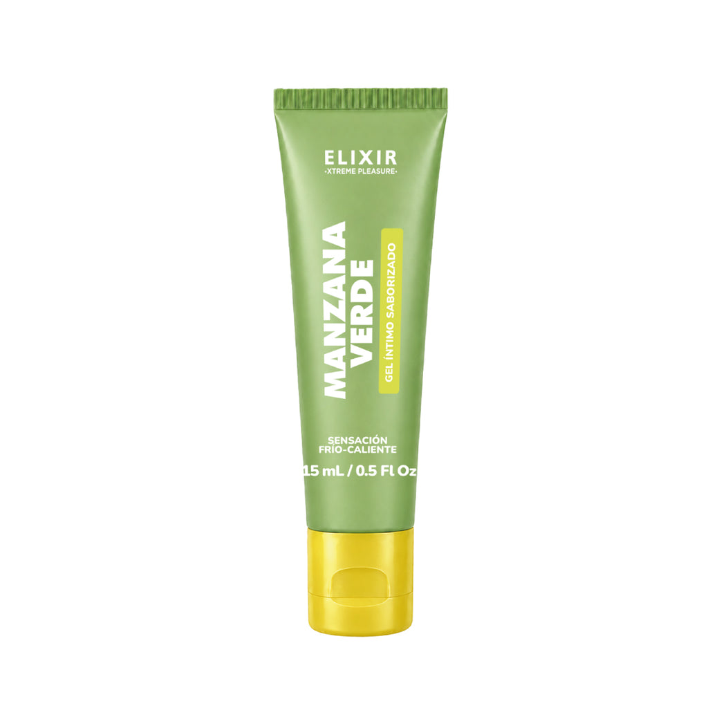 Elixir lubricante saborizado manzana verde, tubo de 15 ml