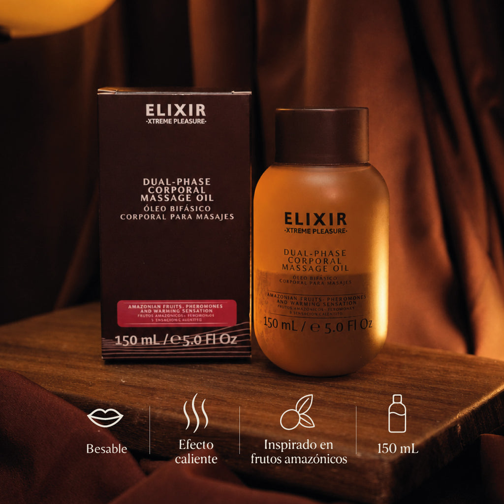 Aceite bifásico Elixir: besable, efecto caliente, inspirado en frutos amazónicos