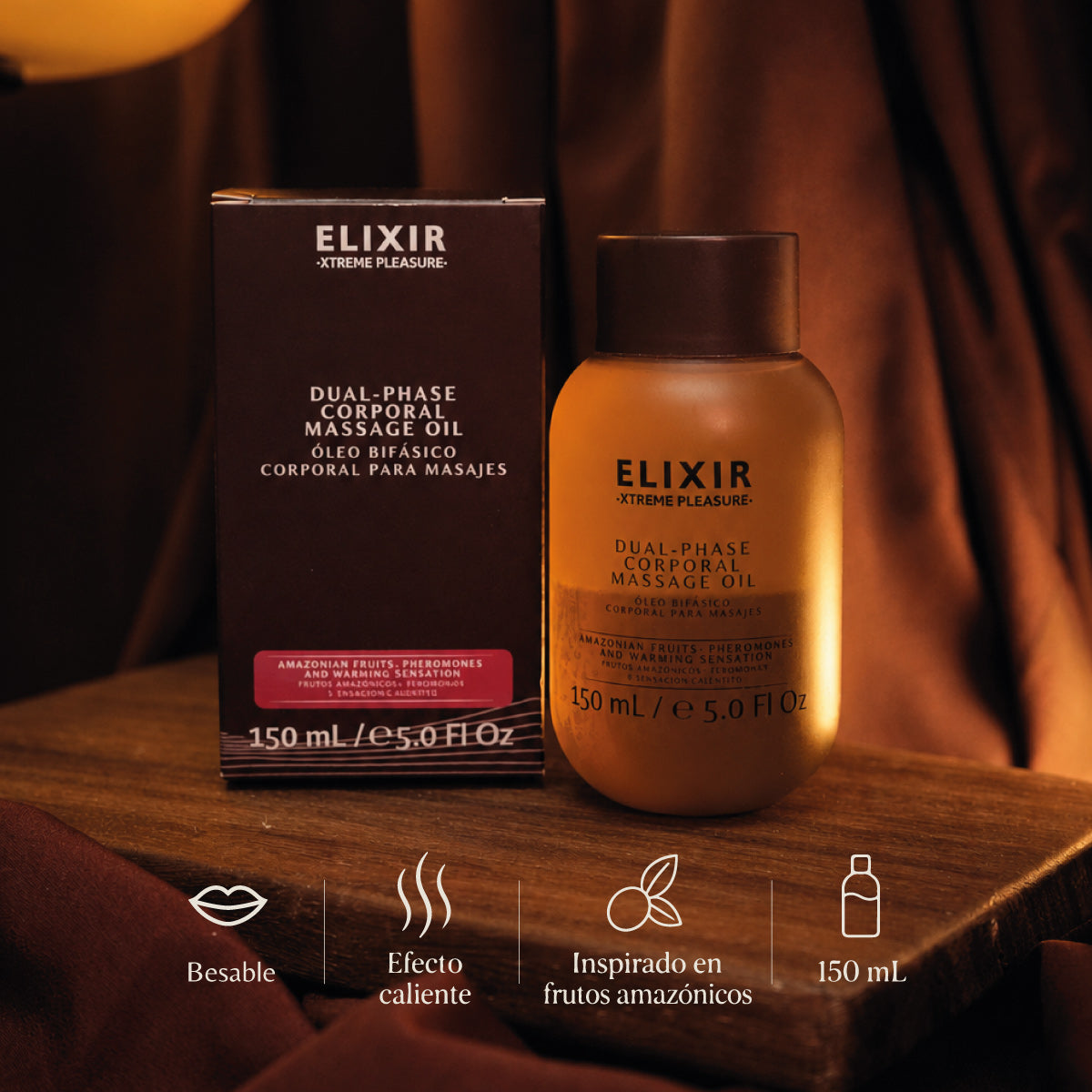 Aceite bifásico Elixir: besable, efecto caliente, inspirado en frutos amazónicos