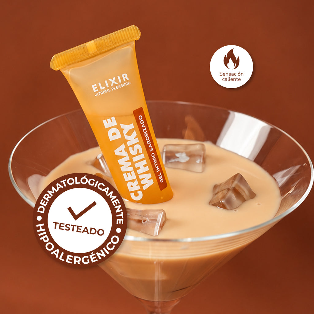 Lubricante saborizado Elixir sabor crema de whisky