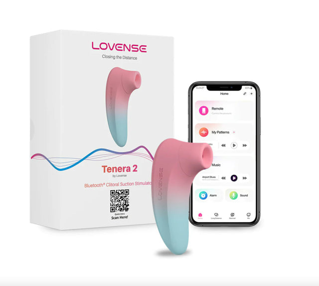 Lovense Tenera 2 junto a su caja y la app Lovense Remote